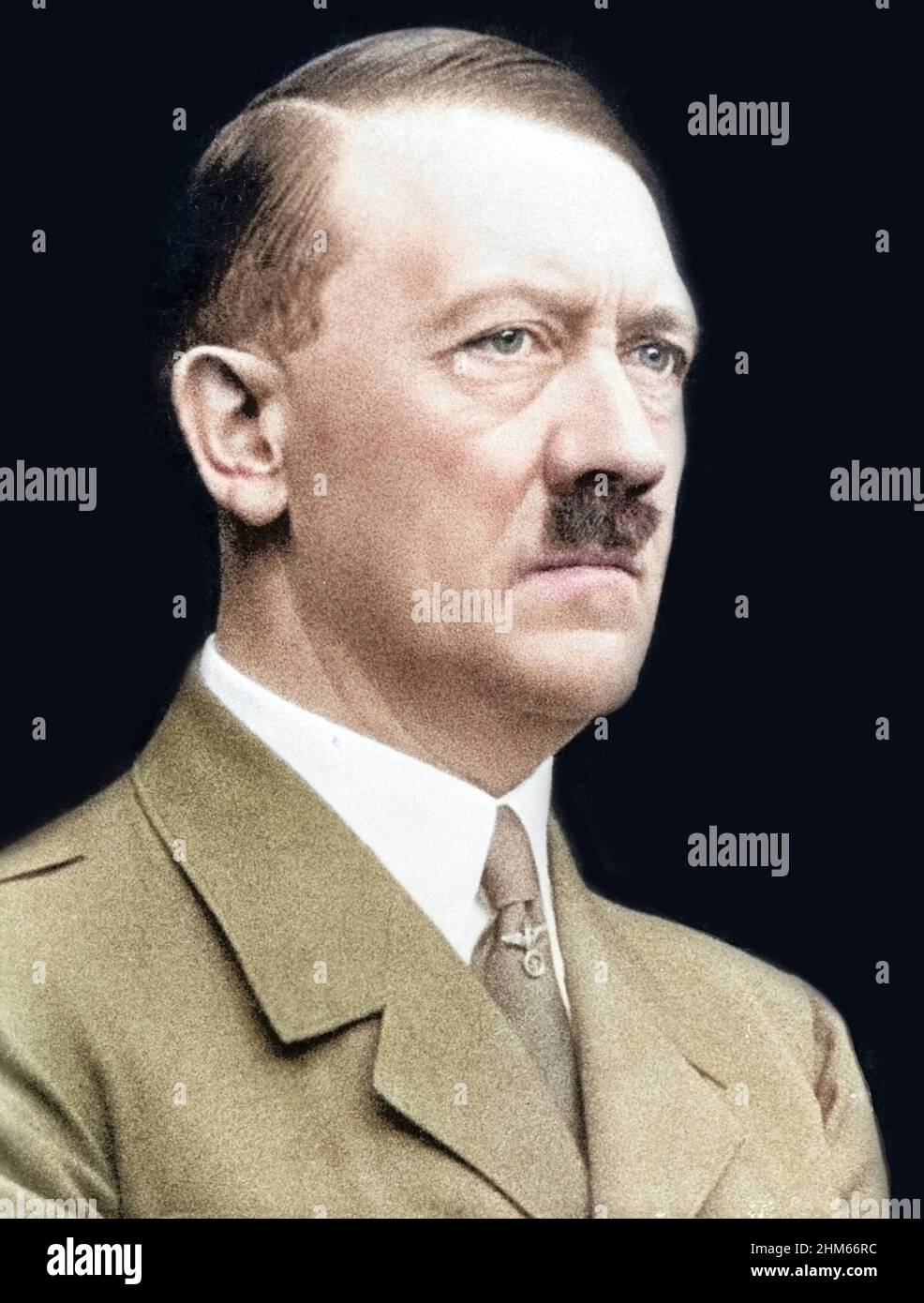 Ritratto di Adolf Hitler, colorato, 20,4.1937. Foto Stock