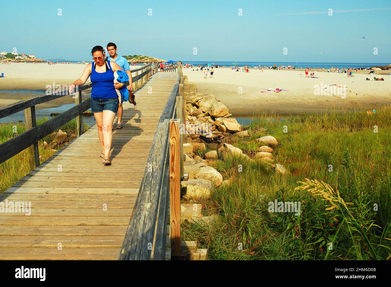 Le giornate terminano in spiaggia Foto Stock