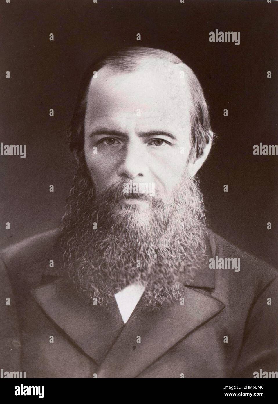 Lo scrittore russo Fyodr Dostoyevsky nel 1880, di 58 anni Foto Stock