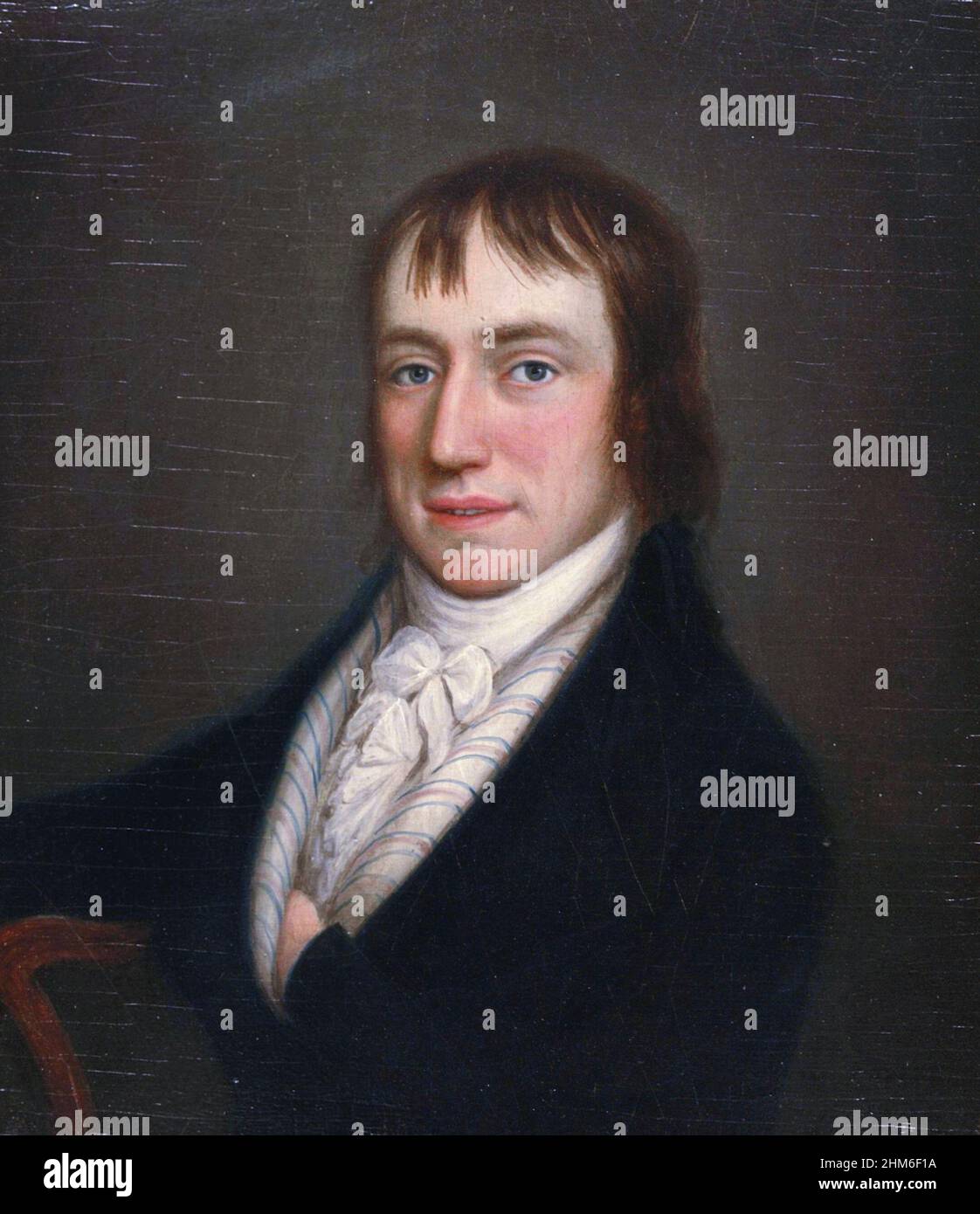 Ritratto del poeta inglese William Wordsworth, dipinto nel 1798 quando aveva 28 anni. Dipinto di William Shuter Foto Stock