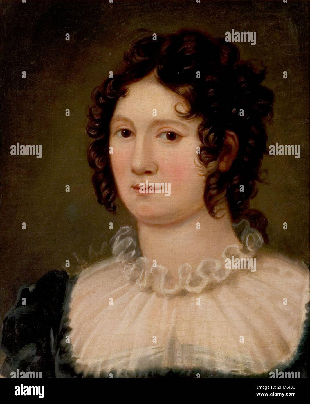 Claire Clairmont, la sorella di Mary Shelley e la padrona di Lord Byron. Ritratto di Amelia Curran. Foto Stock