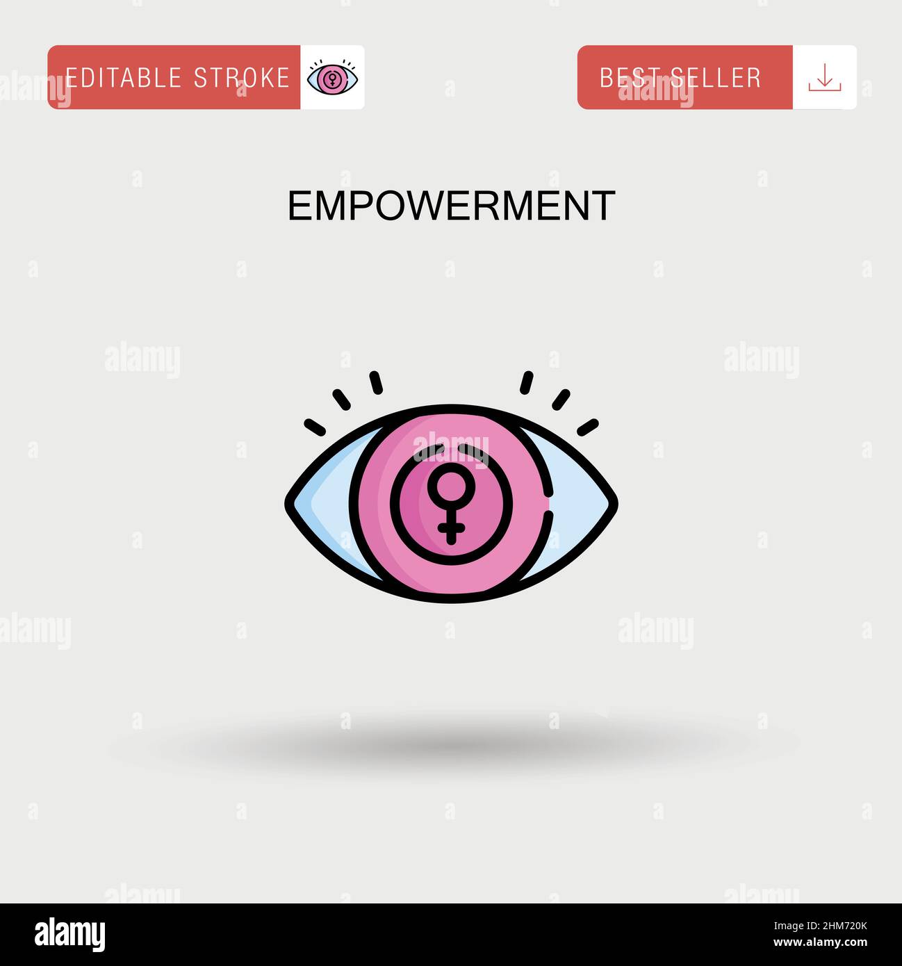 Empowerment semplice icona vettoriale. Illustrazione Vettoriale