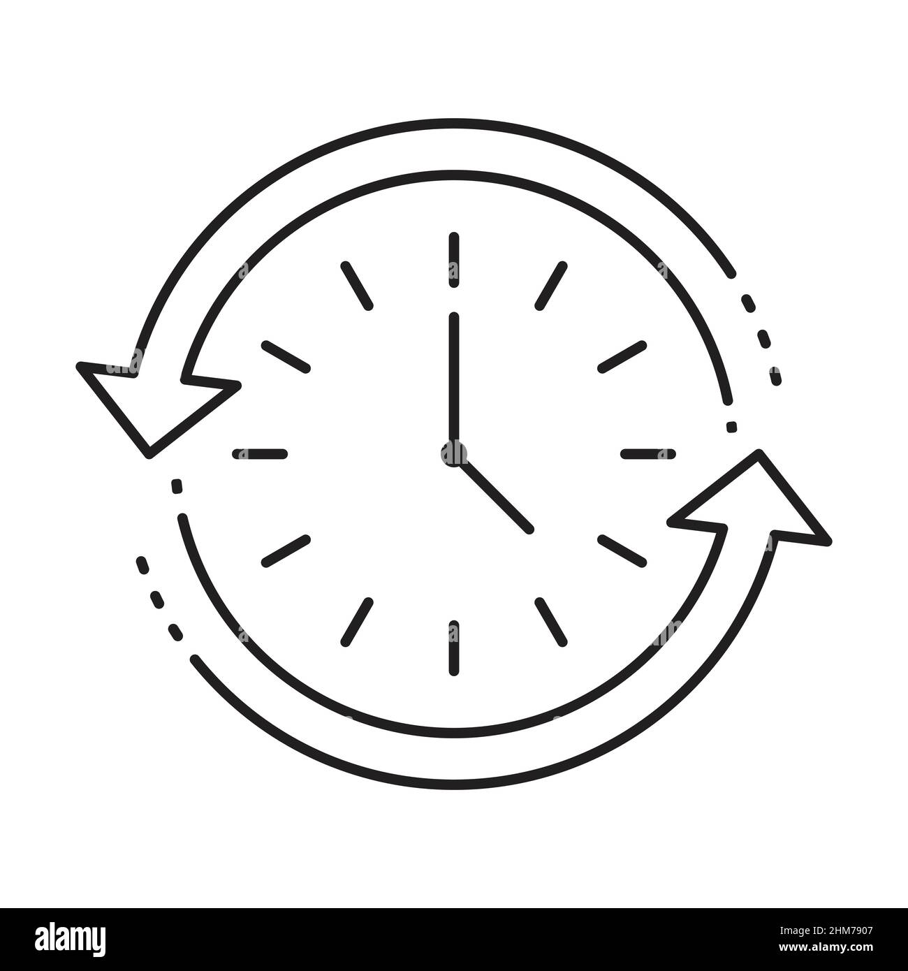 Vettore di icone per tempi di attività e tempi di inattività per il design del sito Web, il logo, l'app, l'interfaccia utente. Illustrazione, EPS10 Illustrazione Vettoriale