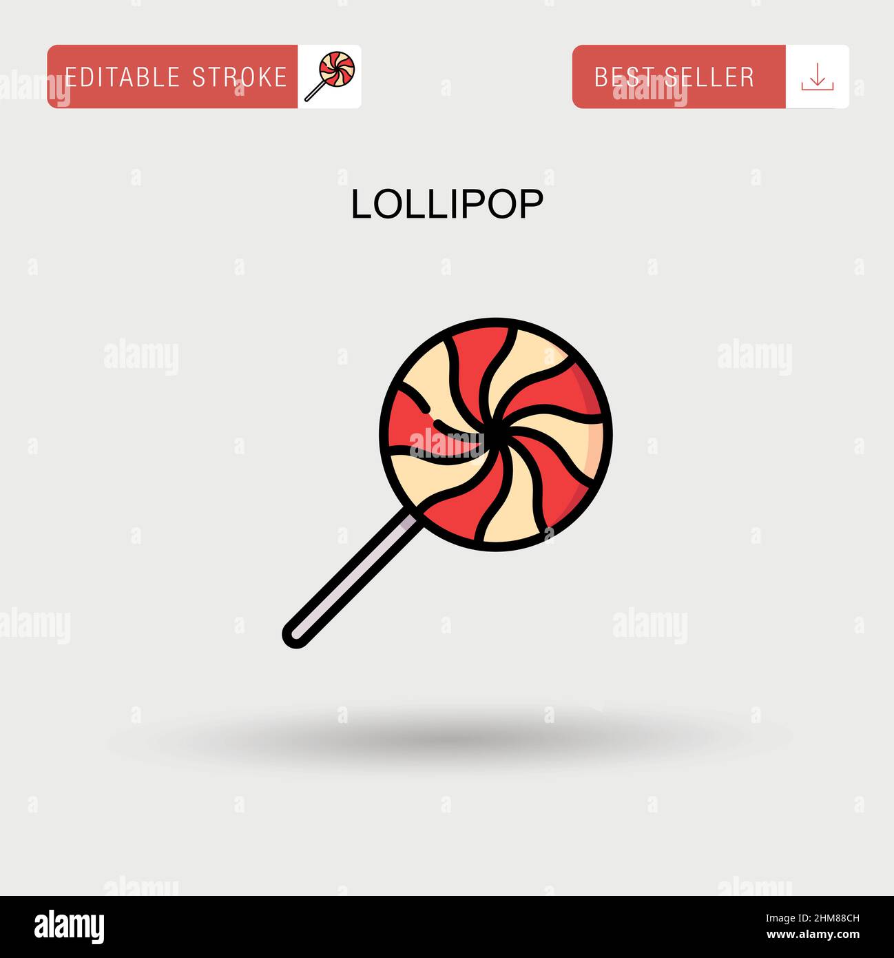 Icona Lollipop Simple Vector. Illustrazione Vettoriale