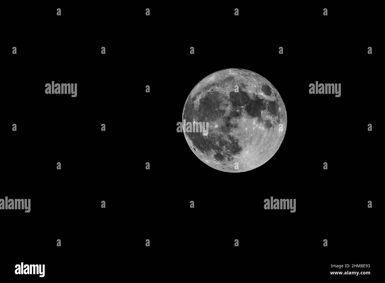 Luna piena, 14 novembre 2016 Foto Stock