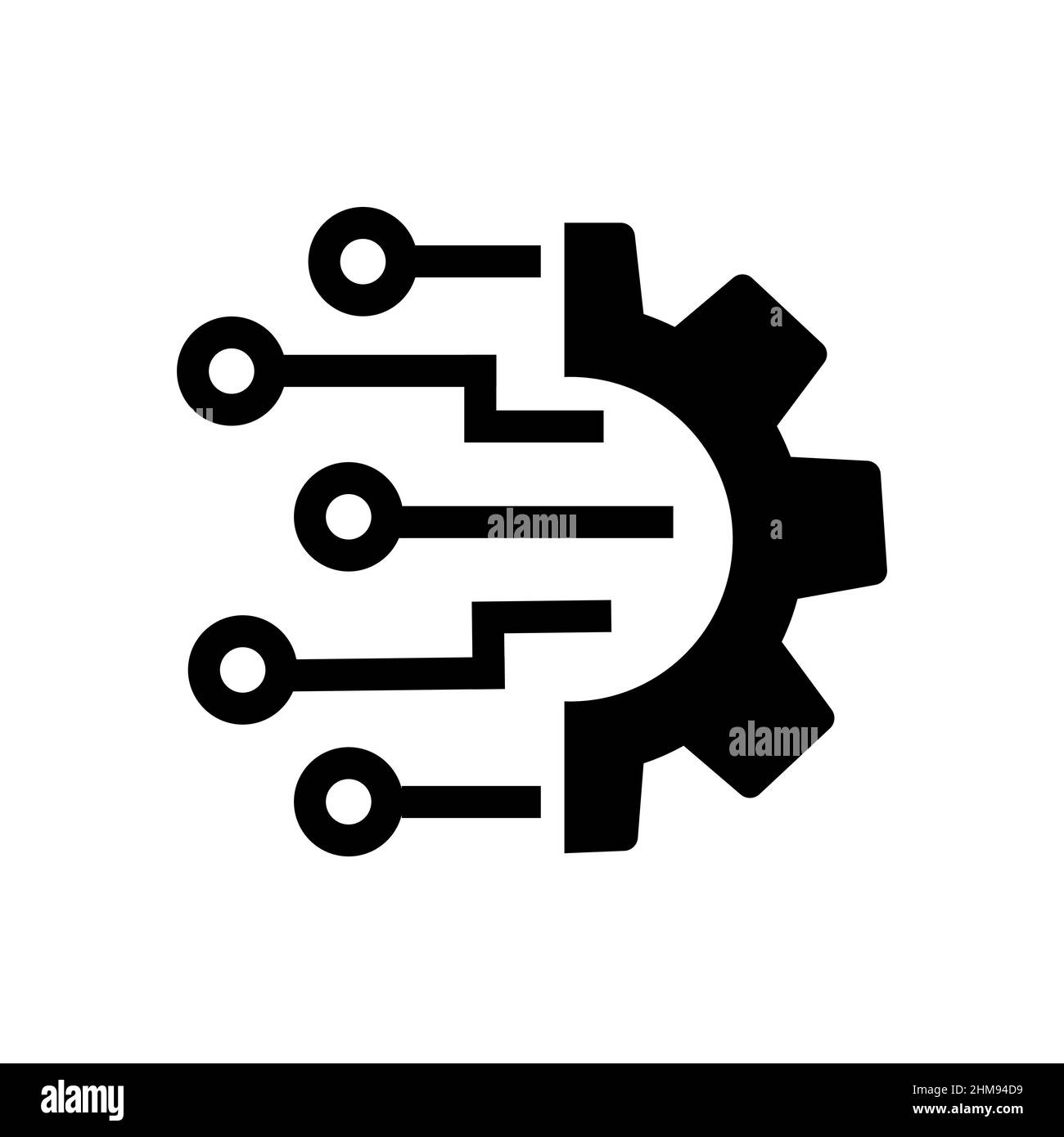 Icona astratta vettoriale sul bianco, illustrazione isolata per grafica e web design. Semplice simbolo piatto. Illustrazione Vettoriale