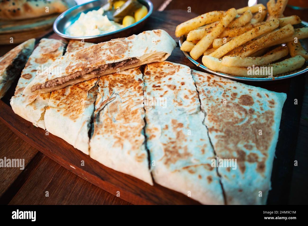Porzione del ristorante Iran's food. Foto Stock