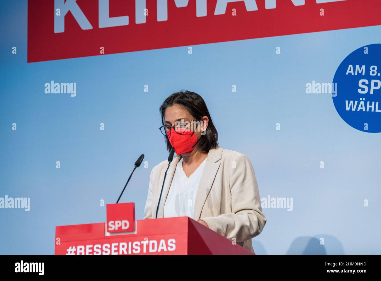 Eröffnung des SPD Wahlkampfes zur Landtagswahl 2022 in Schleswig-Holstein mit der Wahl des Spitzenkandidaten Thomas Losse-Müller Foto Stock