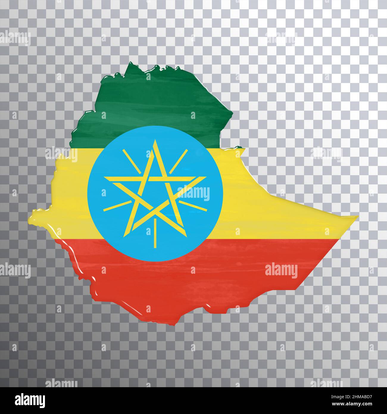 Bandiera Etiopia Con Leone – 1 Dozzina Bandierine Da Bastone 4x6 Pollici – Etiope Portatile