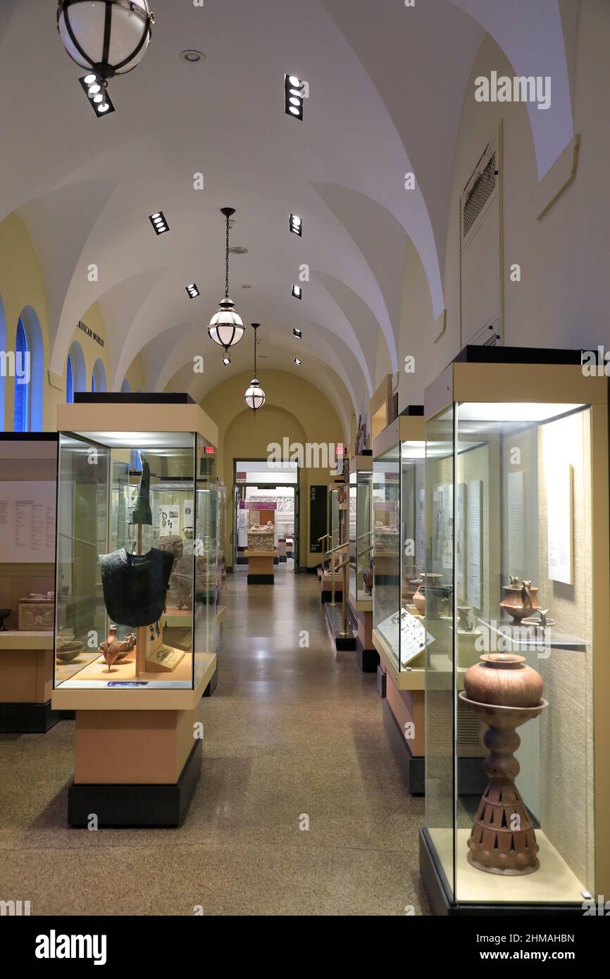 Galleria Etrusca al Penn Museum of University of Pennsylvania.Philadelphia.Pennsylvania.USA Foto Stock