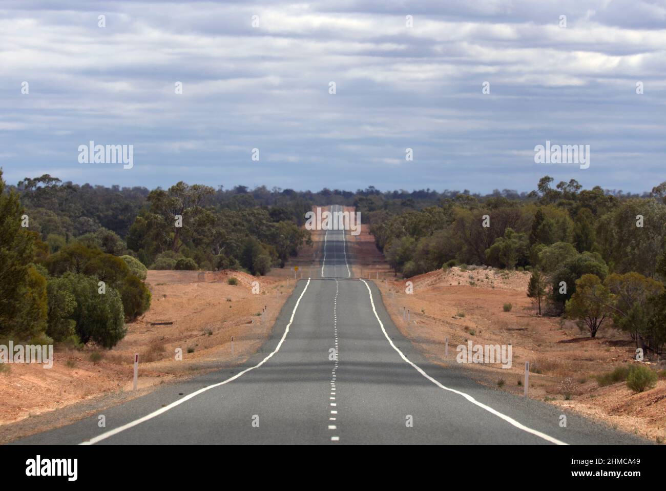 Open Sealed Road - la Kidman Highway in direzione Cobar New South Wales Australia Foto Stock