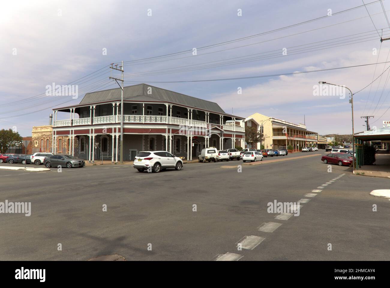 Masonic Club edificio (1903) su Oxide Street Broken Hill New South Wales Australia Foto Stock