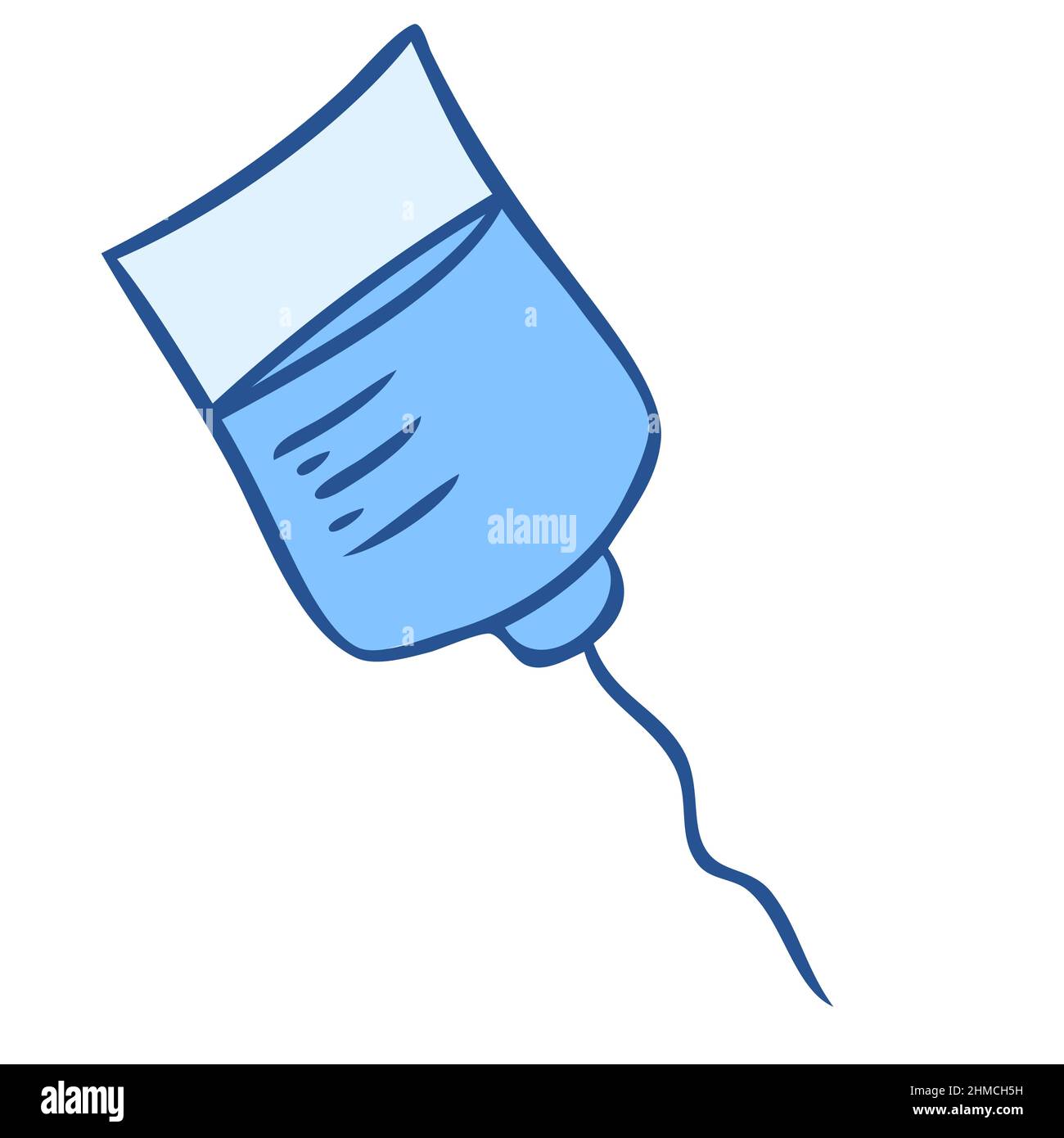Icona contagocce. Elemento Doodle dal cartello di raccolta delle apparecchiature mediche. Illustrazione Vettoriale