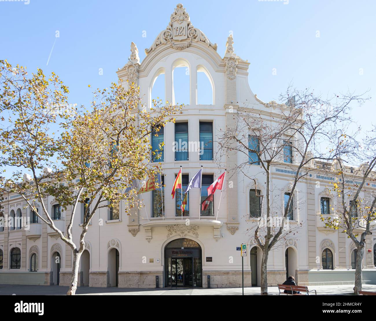 VALENCIA, SPAGNA - 02 FEBBRAIO 2022: Westin è una catena alberghiera americana di lusso di proprietà di Marriott International Foto Stock