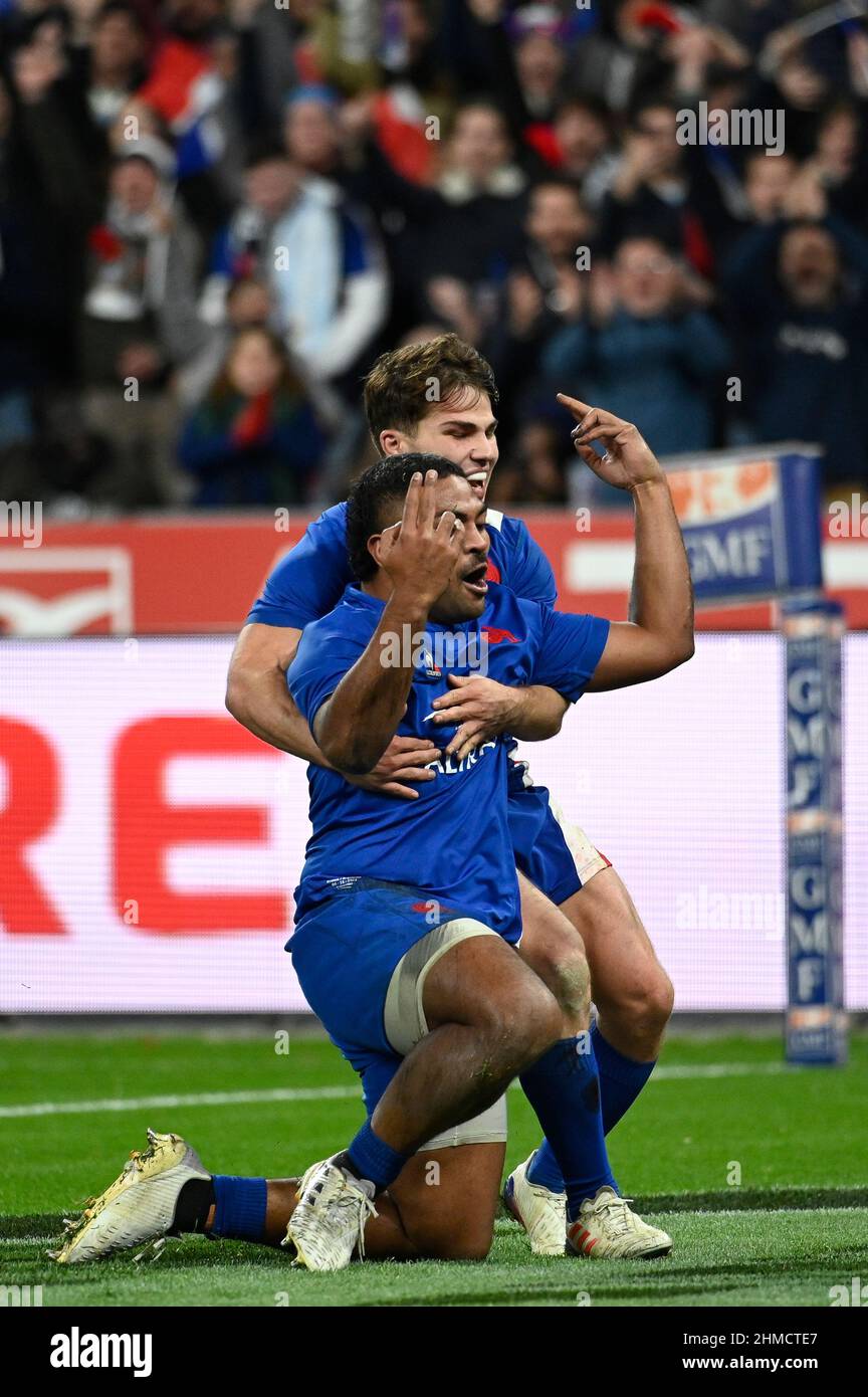 Julien Mattia / le Pictorium - Rugby, Francia - Argentina allo Stade de France - 6/11/2021 - Francia / Seine Saint Denis / Saint Denis - preparazione Foto Stock