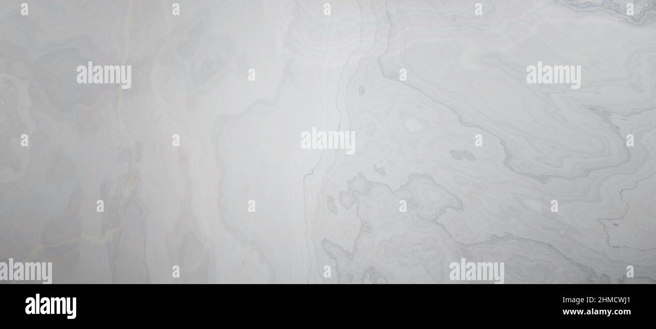 Aspetto decorativo lucido simile unico motivo Onyx marmo avorio grigio chiaro colori trama usata come carta da parati Texture Foto Stock