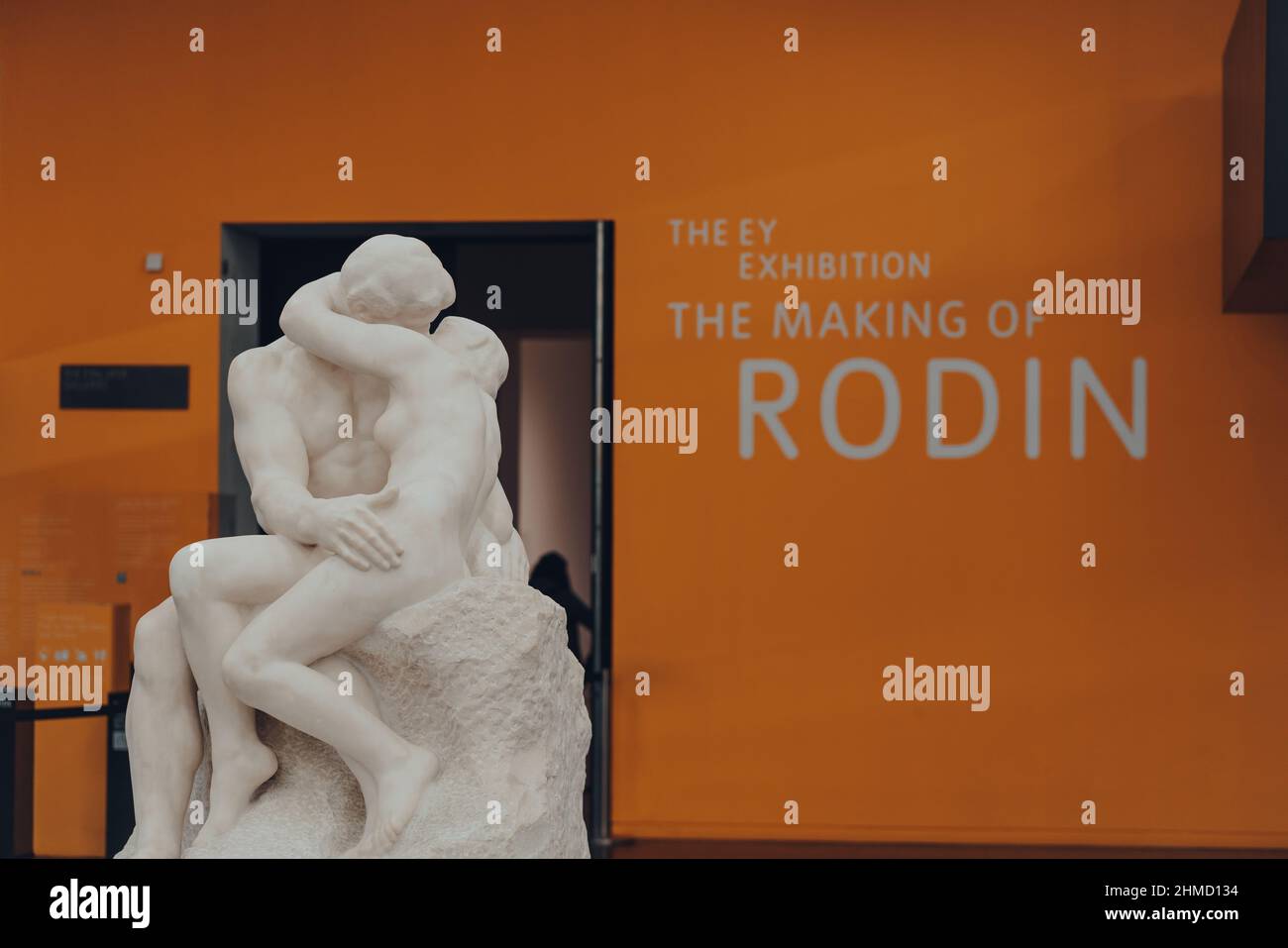 Londra, UK - 23 ottobre 2021: Name Outside the Making of Rodin, una mostra come parte della EY Tate Arts Partnership, nelle gallerie Eyal Ofer di Ta Foto Stock