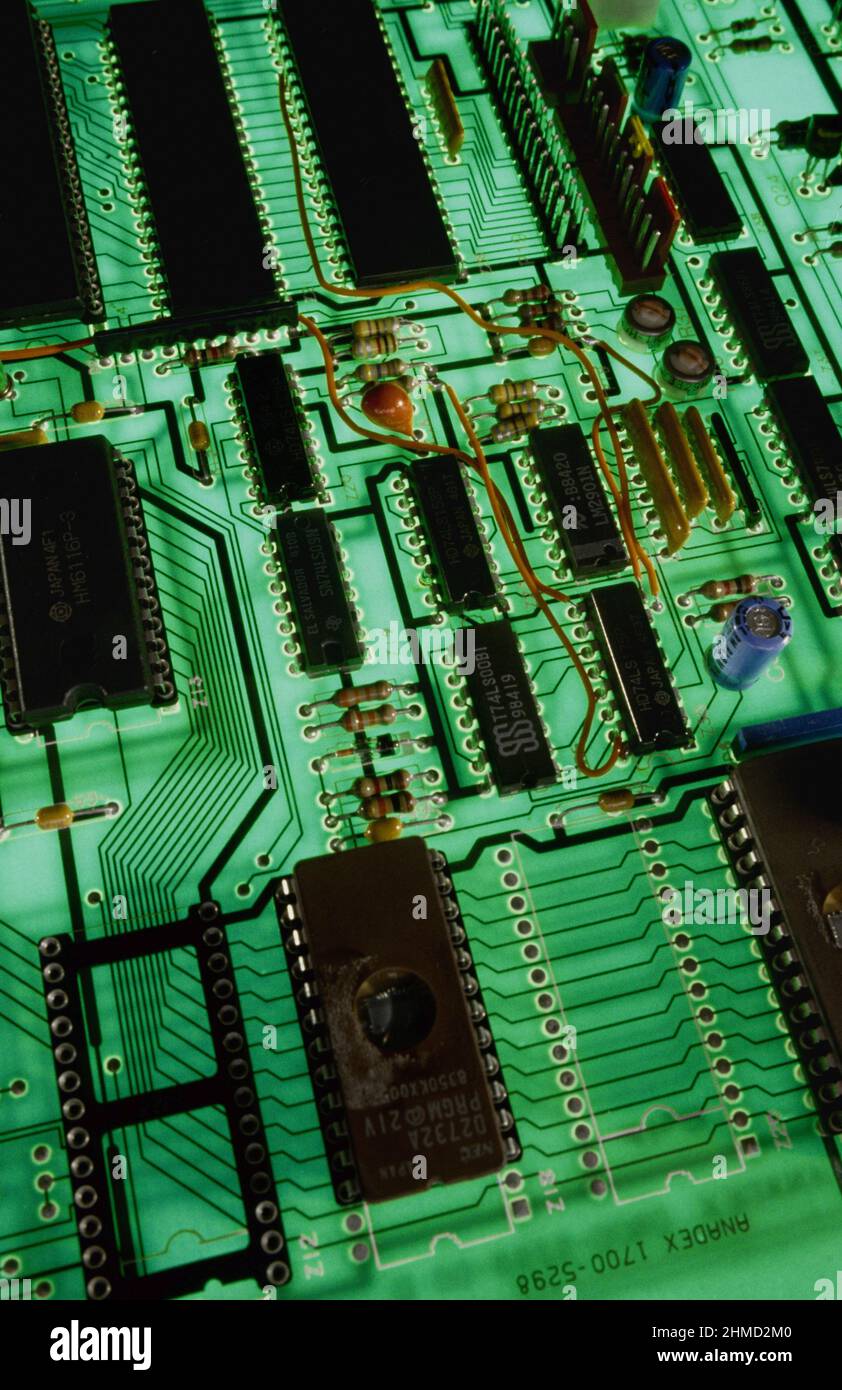 La scheda madre del computer Foto Stock