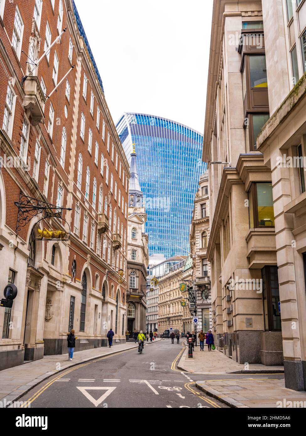 Il Walkie-Talkie da Lombard Street, Londra. Foto Stock