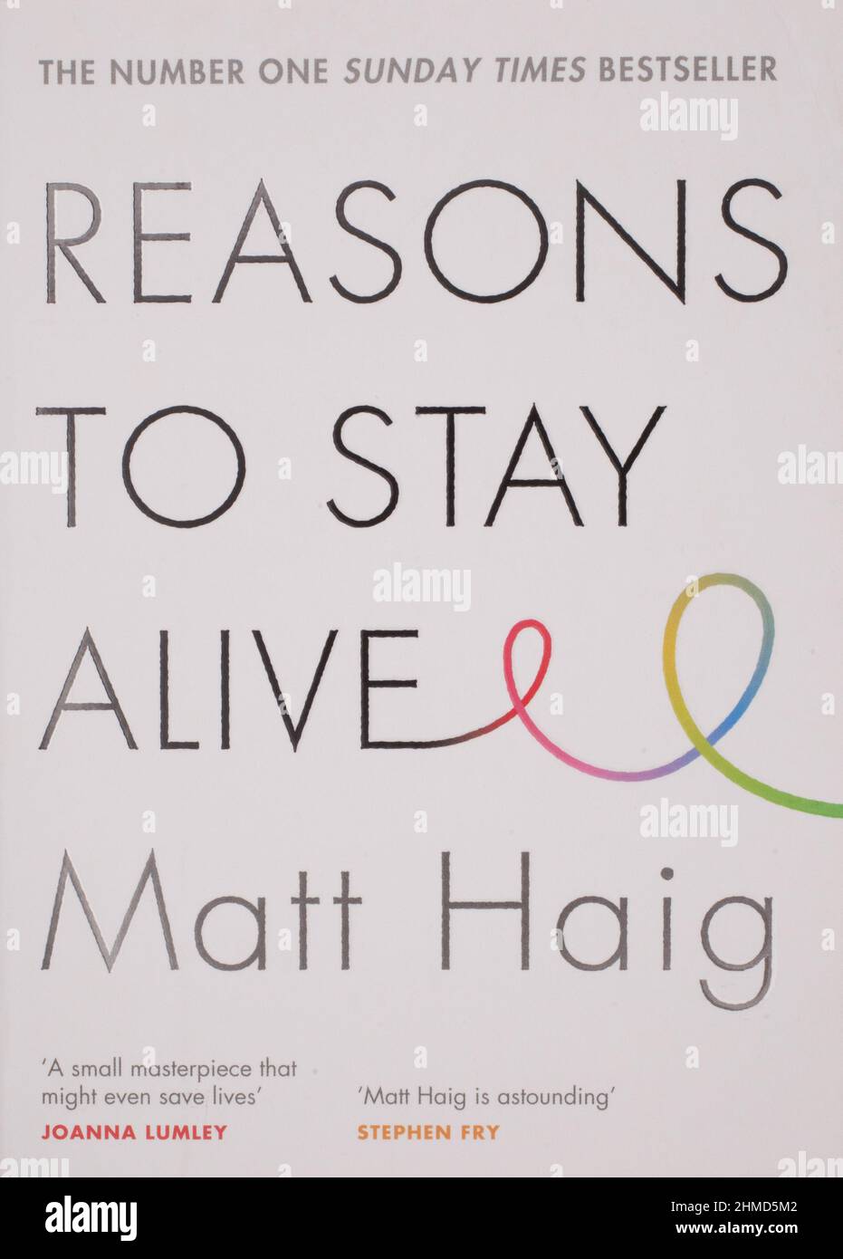 Il libro, motivi per rimanere vivi da Matt Haig Foto Stock