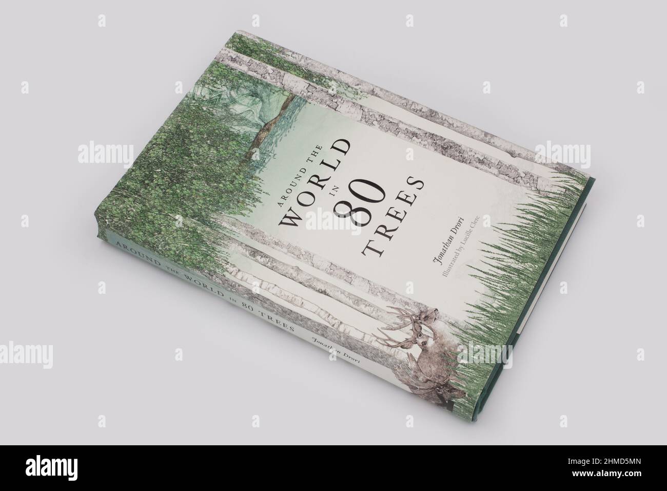 Il libro, intorno al mondo in 80 alberi di Jonathan Drori e Lucille Clerc Foto Stock