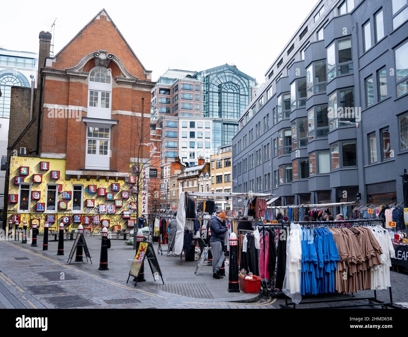 Petticoat Lane Market, in Middlesex Street, Bishopgate,.., Londra. Foto Stock