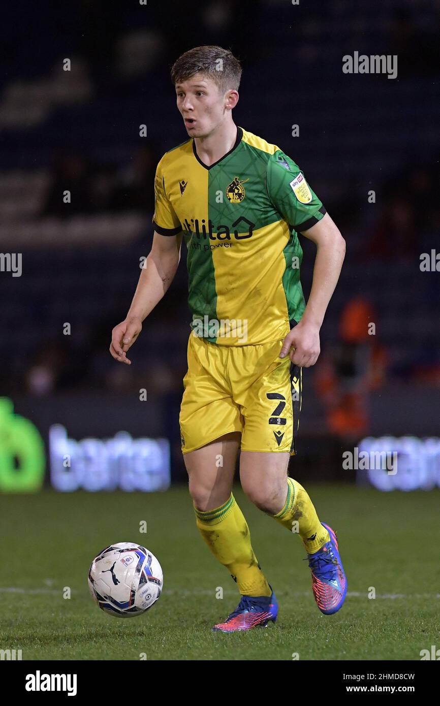 OLDHAM, REGNO UNITO. FEBBRAIO 8th James Connolly di Bristol Rovers durante la partita della Sky Bet League 2 tra Oldham Athletic e Bristol Rovers al Boundary Park di Oldham martedì 8th febbraio 2022. (Credit: Eddie Garvey | MI News) Credit: MI News & Sport /Alamy Live News Foto Stock