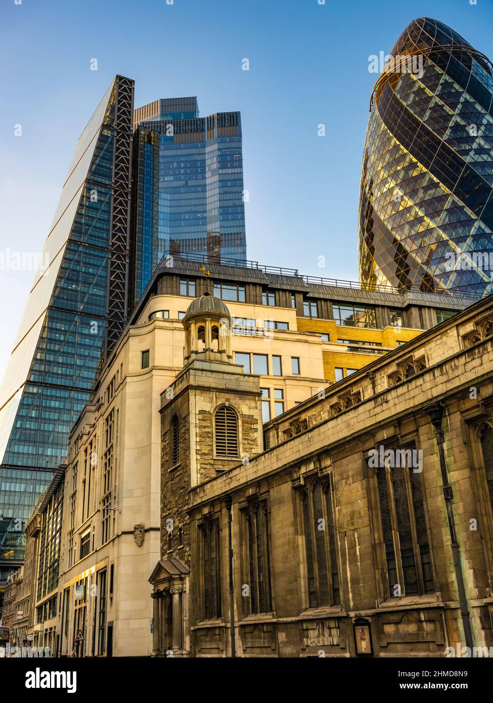 Ora d'oro su Leadenhall Street. Foto Stock