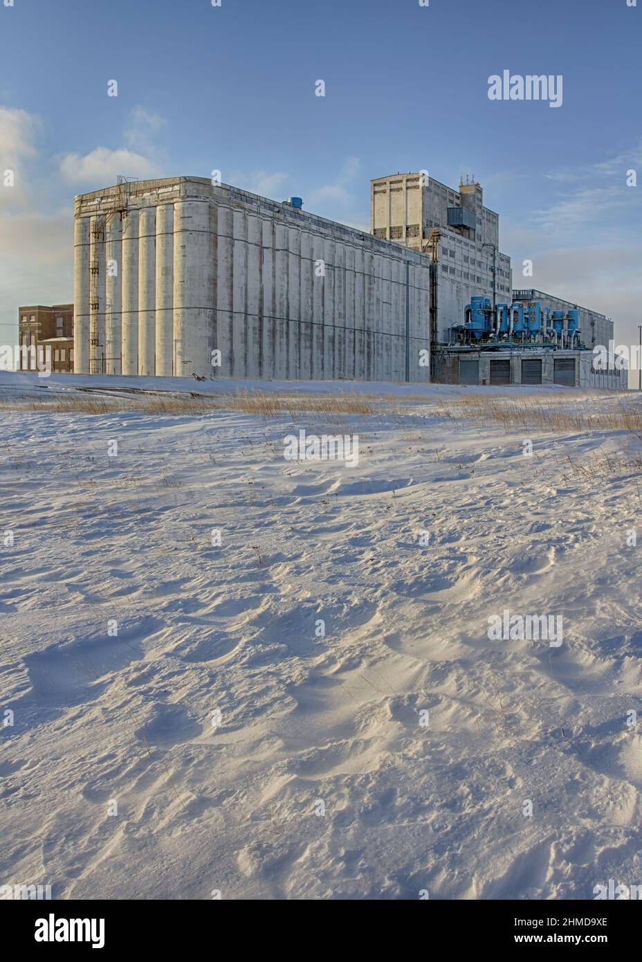 Churchill Grain Terminal, Porto di Churchill, Hudson Bay, Churchill; Manitoba; Canada Foto Stock