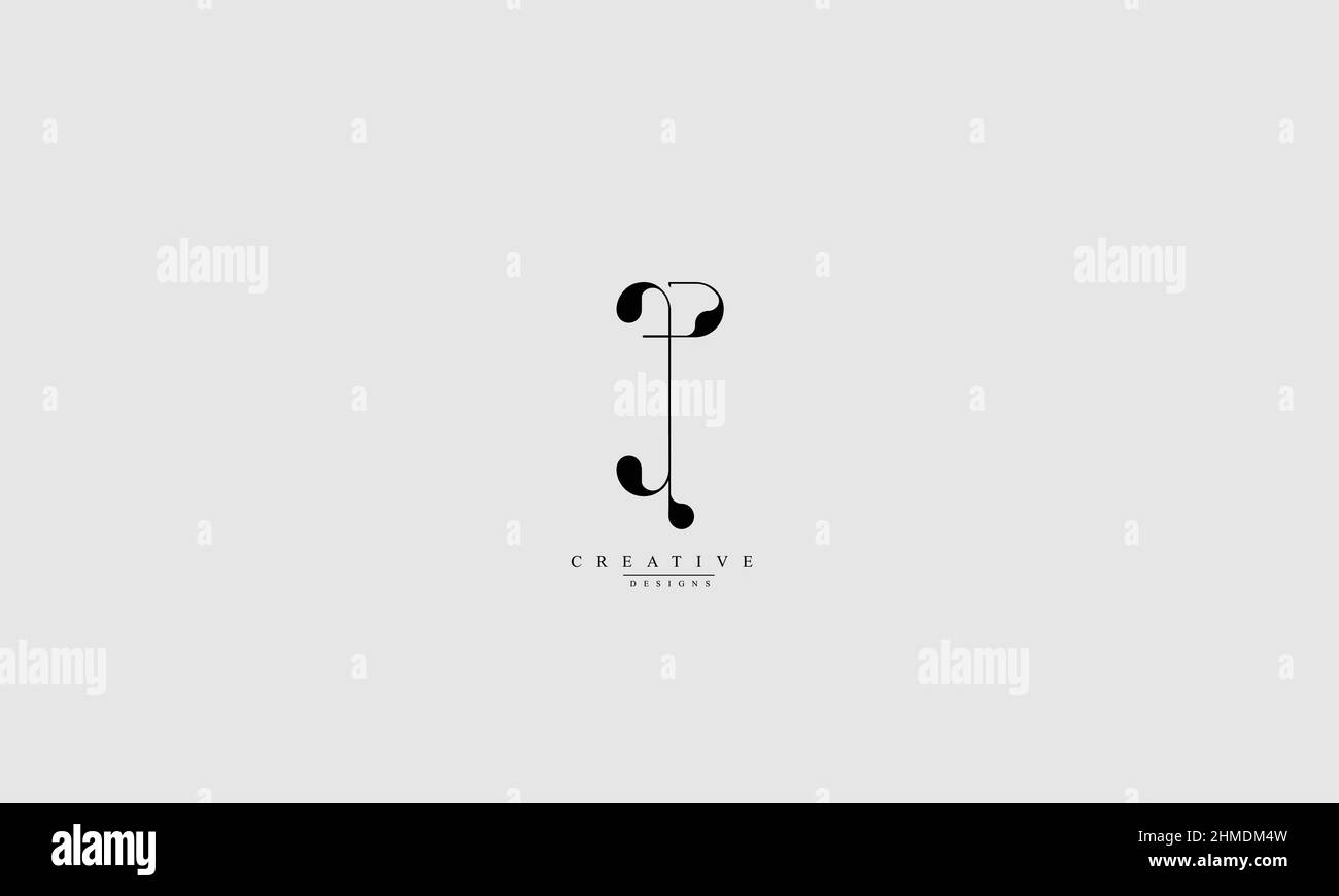 Lettere alfabetiche iniziali logo monogramma EP PE e P Illustrazione Vettoriale