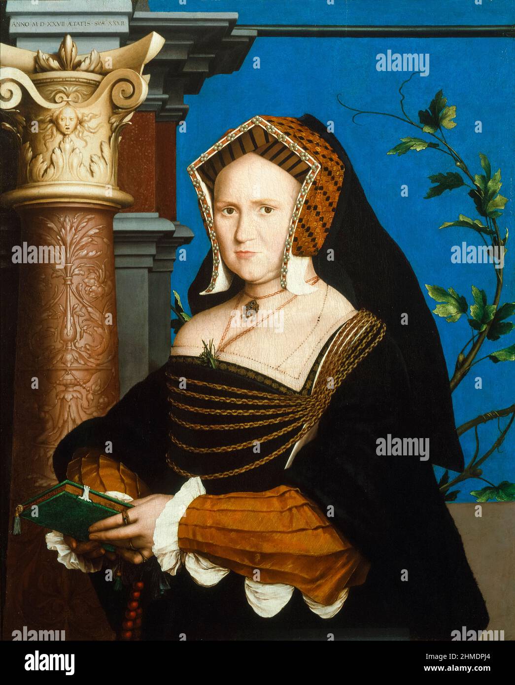 Mary, Lady Guildford, (Lady Mary Wooten Guildford, circa 1490-circa 1527), ritratto dipinto da Hans Holbein il giovane, 1527 Foto Stock