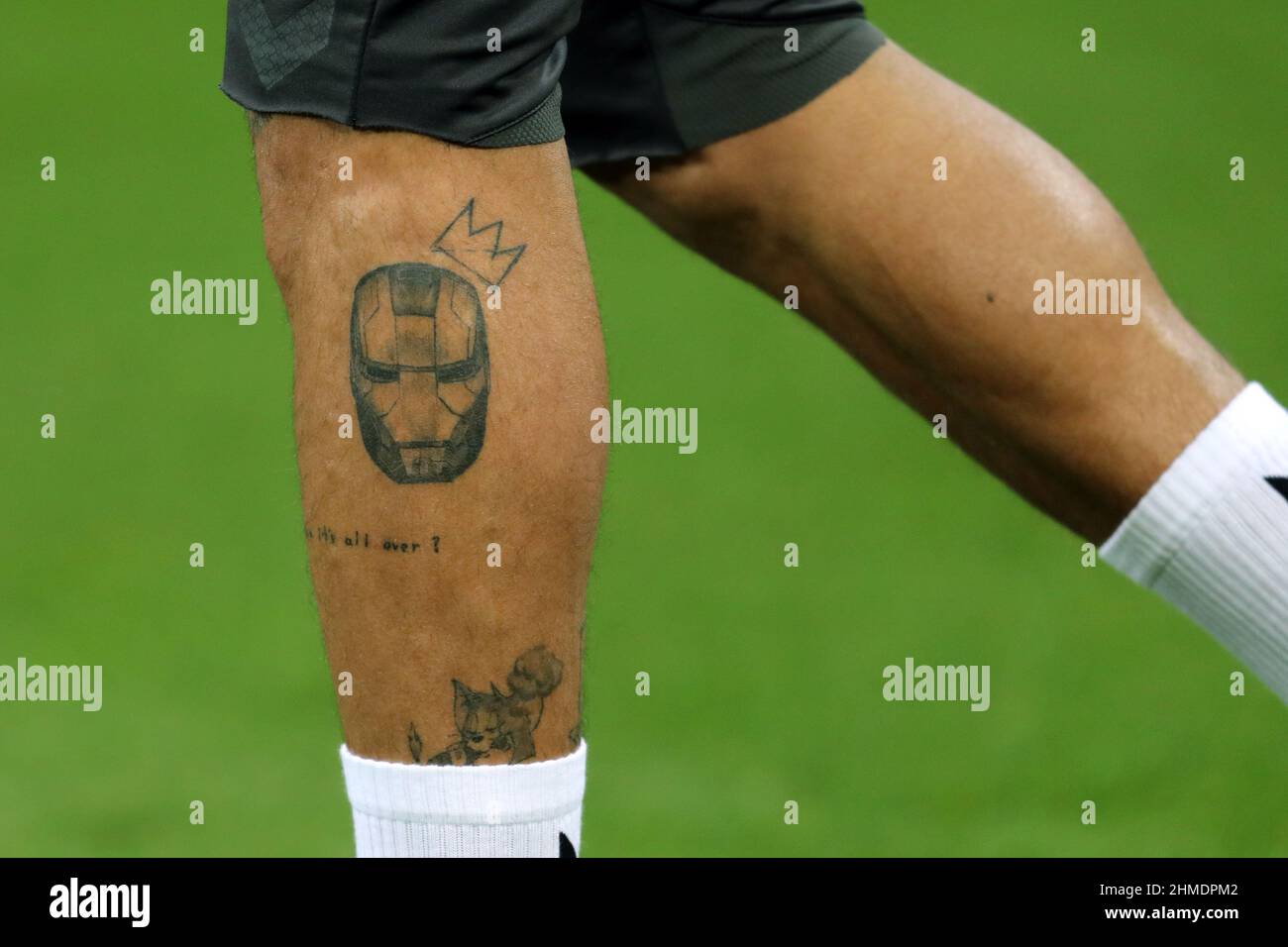 DELI ALLI GAMBA TATUAGGIO, EVERTON FC, 2022 Foto Stock