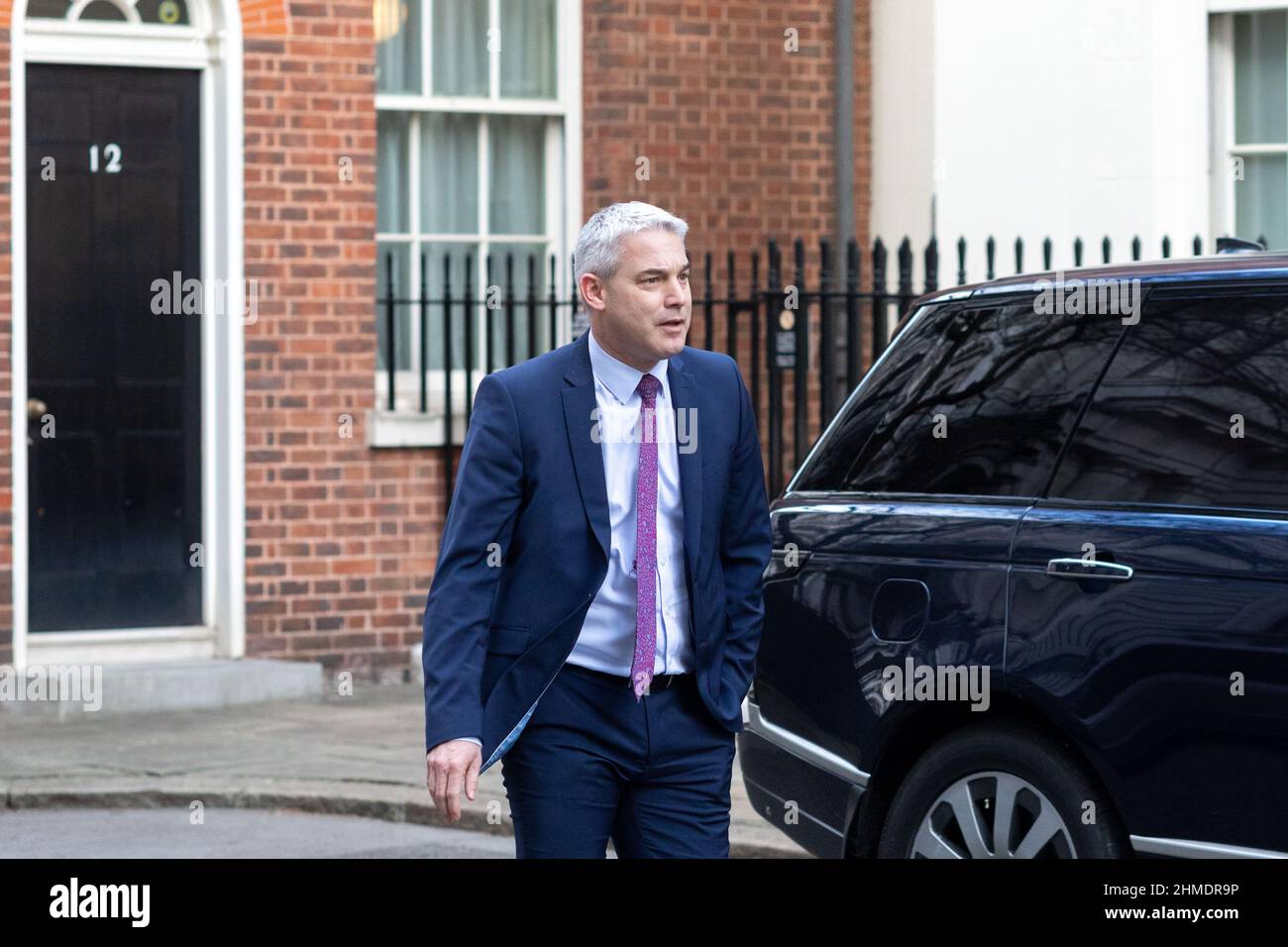 Londra, Regno Unito. 2nd Feb 2022. Steve Barclay, UK Downing Street Chief of staff lascia il numero 10 davanti alle Domande del primo Ministro al Parlamento di questa settimana. Credit: SOPA Images Limited/Alamy Live News Foto Stock