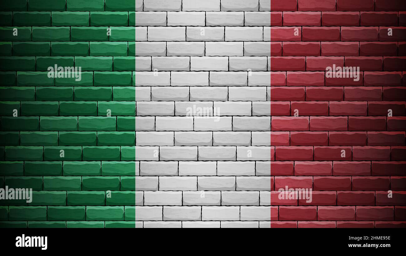EPS10 Vector Patriotic background con colori di bandiera italiana. Un elemento di impatto per l'uso che si desidera fare di esso. Illustrazione Vettoriale