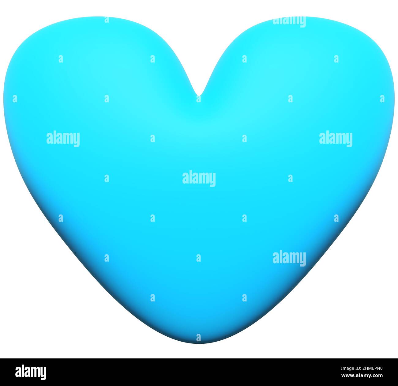 Heart Isolated - 3D rendering Foto Stock