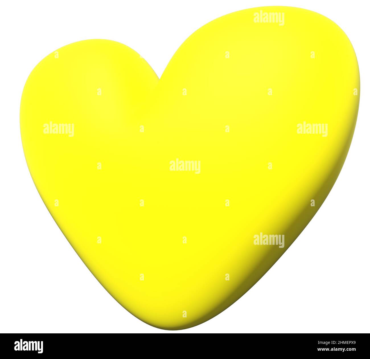 Heart Isolated - 3D rendering Foto Stock