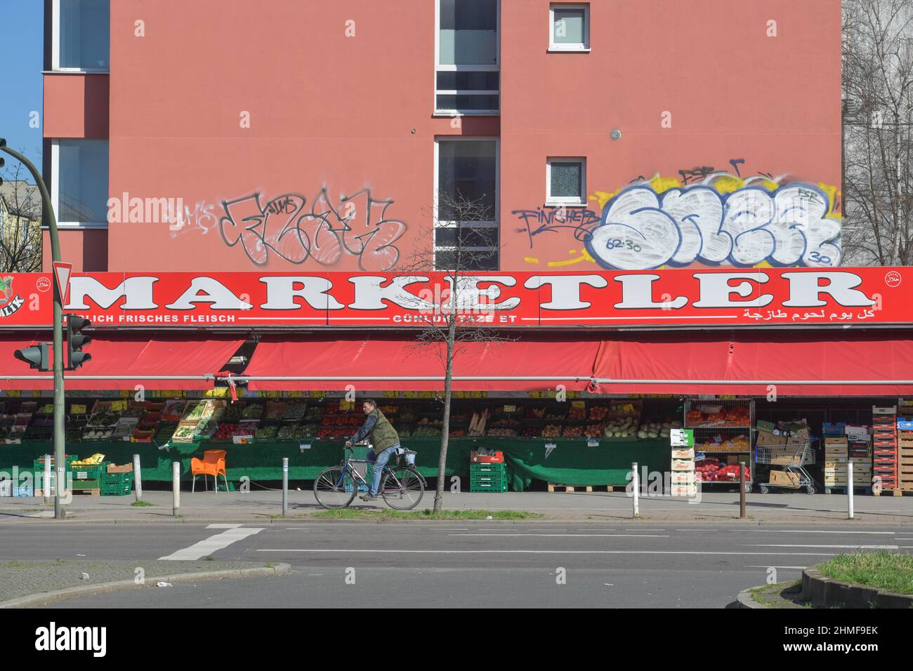 Marketler, supermercato turco, Potsdamer Strasse, Schoeneberg, Berlino, Germania Foto Stock
