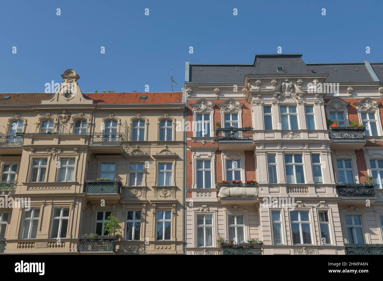 Vecchio edificio, Schmiljanstrasse, Friedenau, Berlino, Germania Foto Stock