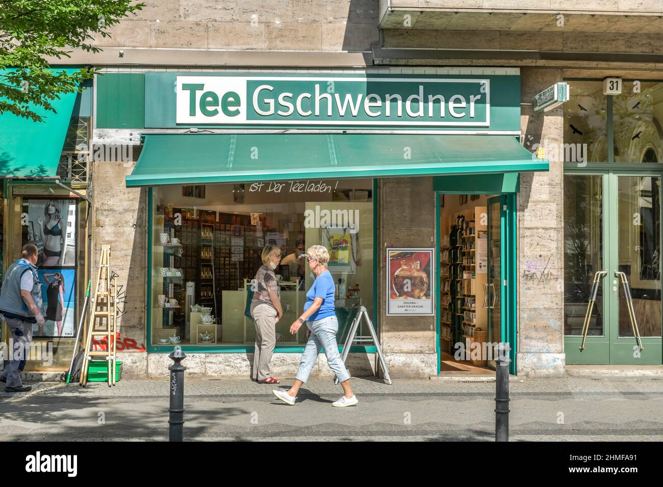 Tee Gschwendner, Schlossstrasse, Steglitz-Zehlendorf, Berlino, Germania Foto Stock