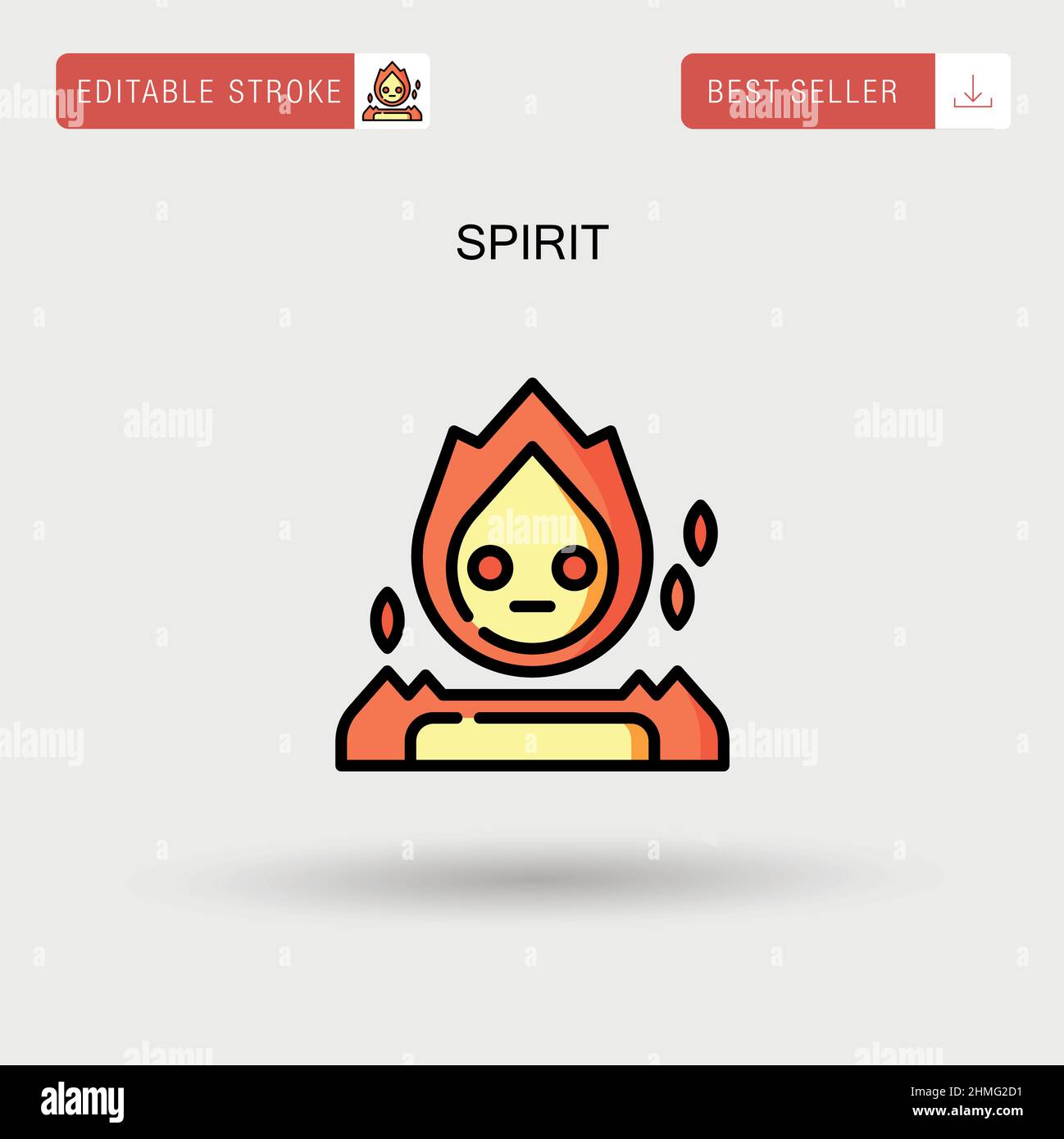 Icona vettore Spirit Simple. Illustrazione Vettoriale