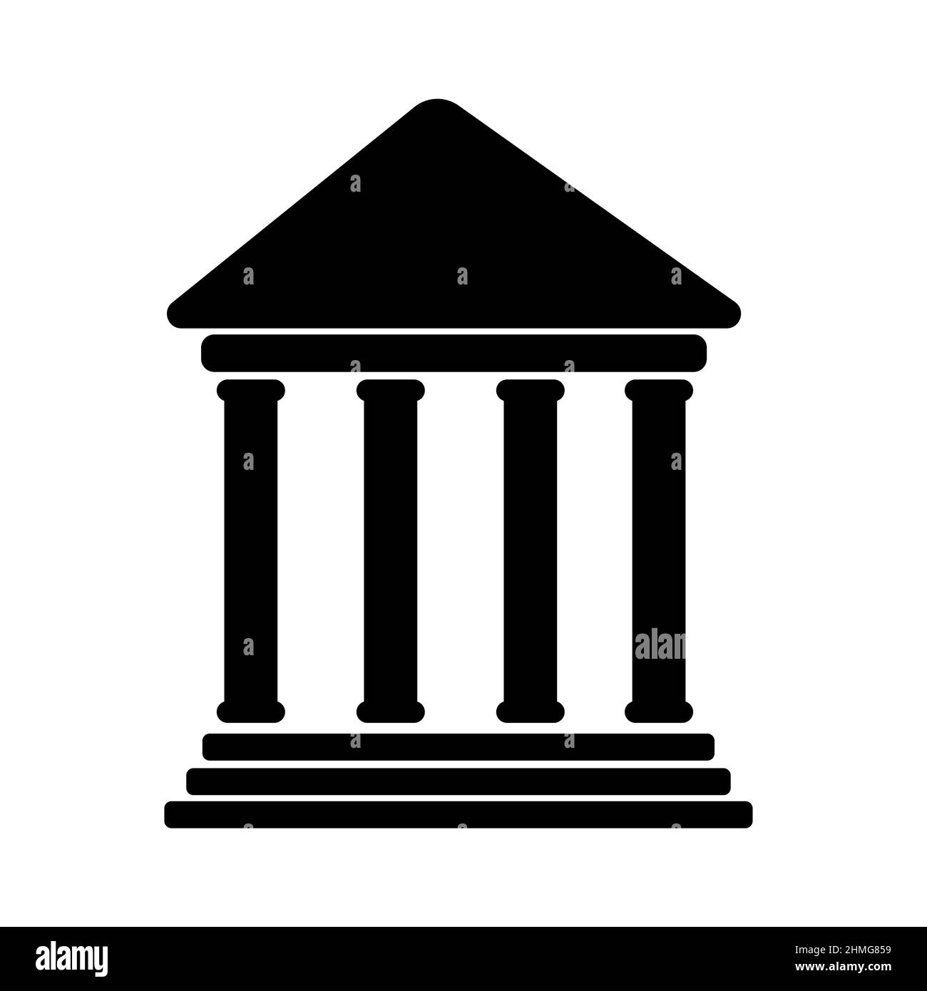 Icona astratta vettoriale sul bianco, illustrazione isolata per grafica e web design. Semplice simbolo piatto. Illustrazione Vettoriale