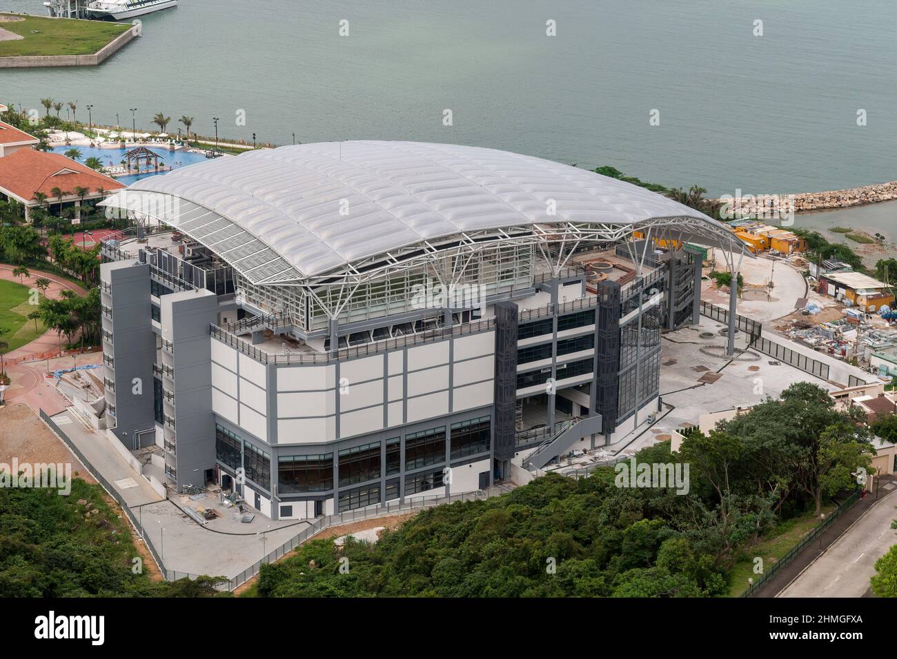 Discovery College nearing completion, Discovery Bay, Lantau Island, Hong Kong, 2008 Foto Stock