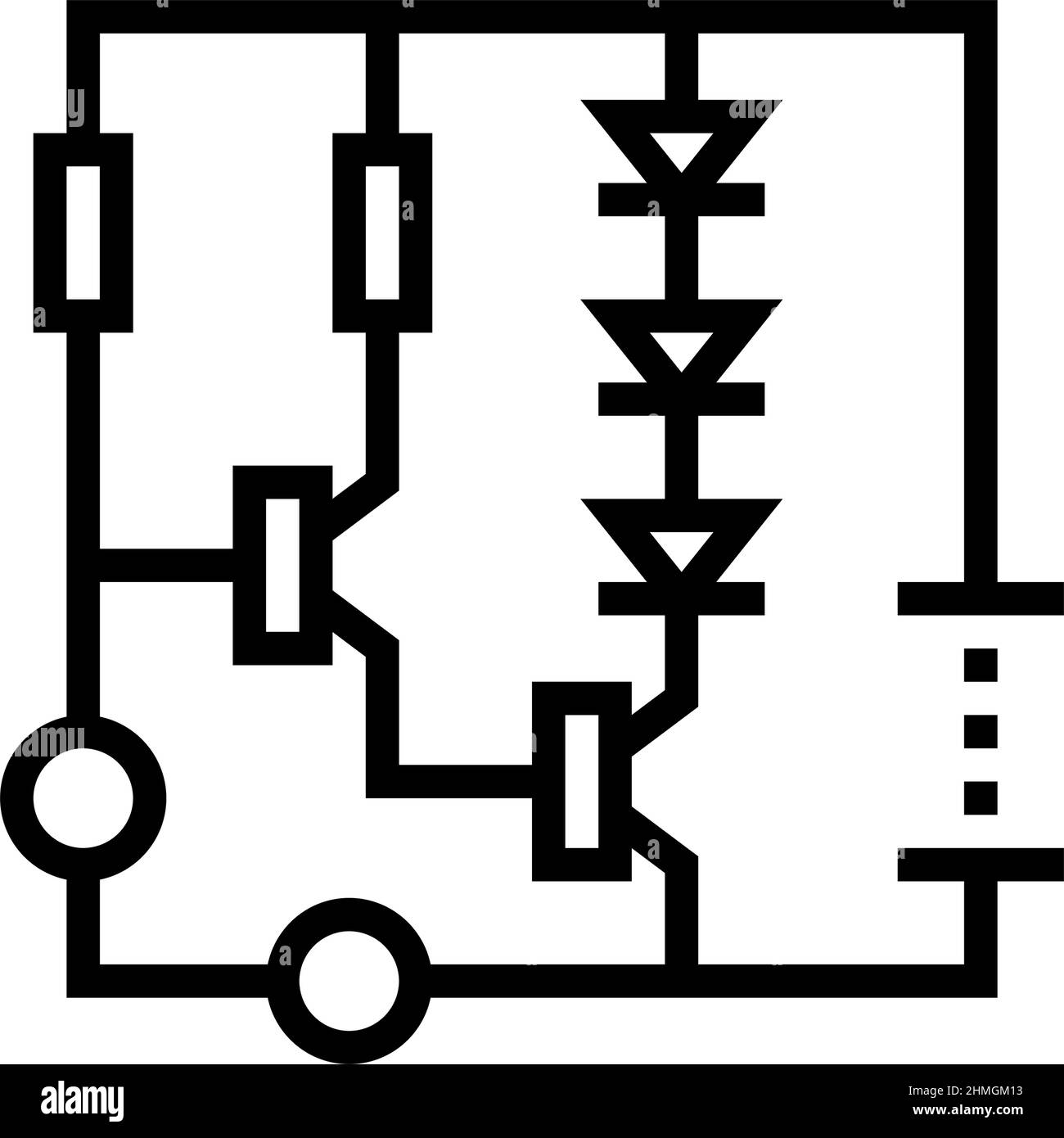 schema di circuito icona a forma di vettore Illustrazione Vettoriale