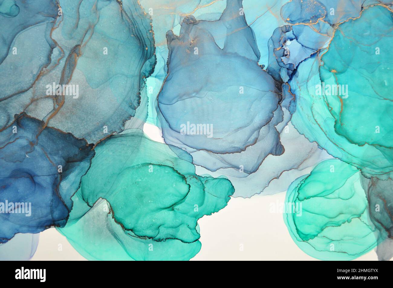 pittura con inchiostro a base di alcol Foto Stock