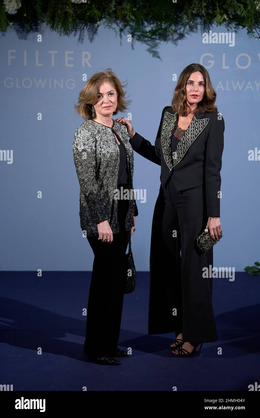 9 febbraio 2022, Madrid, Madrid, Spagna: Rocio Terry, Lourdes Montes partecipa al gala notturno 'Glowfilter' al Tat He MandarÃ­n Oriental Ritz Hotel il 9 febbraio 2022 a Madrid, Spagna (Credit Image: © Jack Abuin/ZUMA Press Wire) Foto Stock