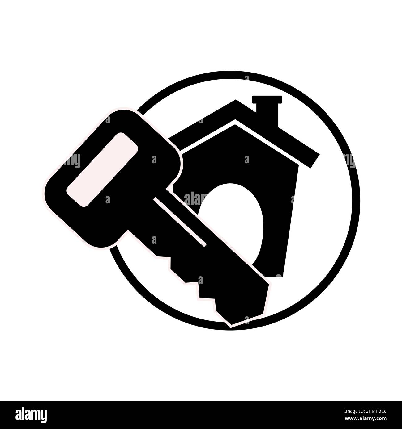 Icona astratta vettoriale sul bianco, illustrazione isolata per grafica e web design. Semplice simbolo piatto. Illustrazione Vettoriale