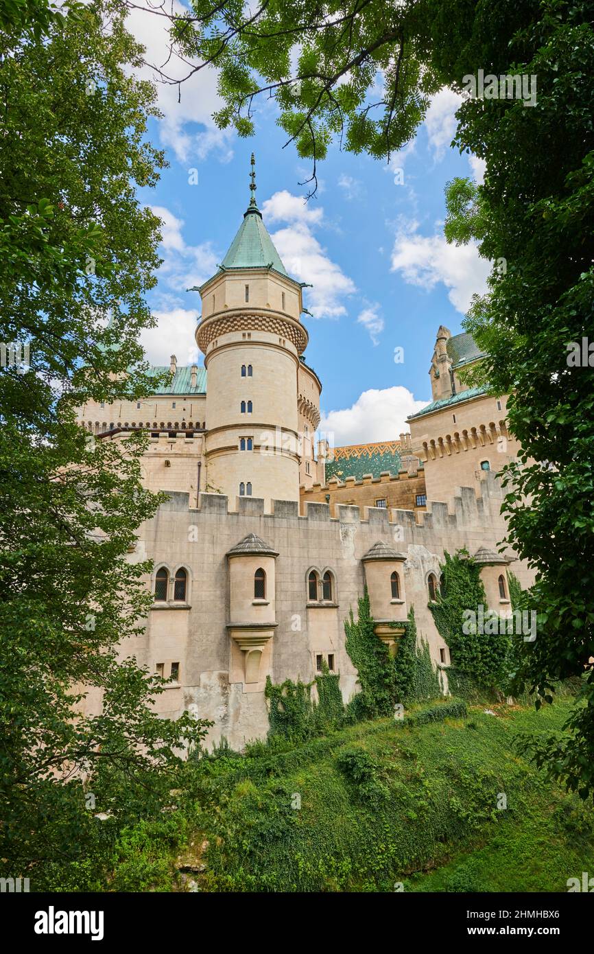 Castello a Bojnice, Slovacchia, Europa Foto Stock