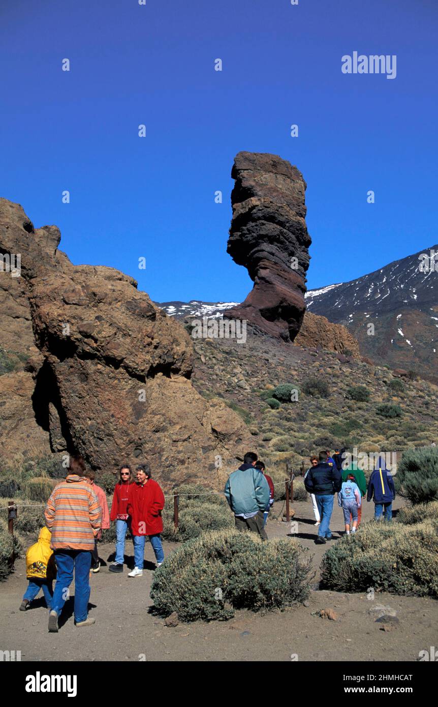 Roques de Garcia nel Parco Nazionale Las Canadas, Tenerife, Isole Canarie, Spagna Foto Stock