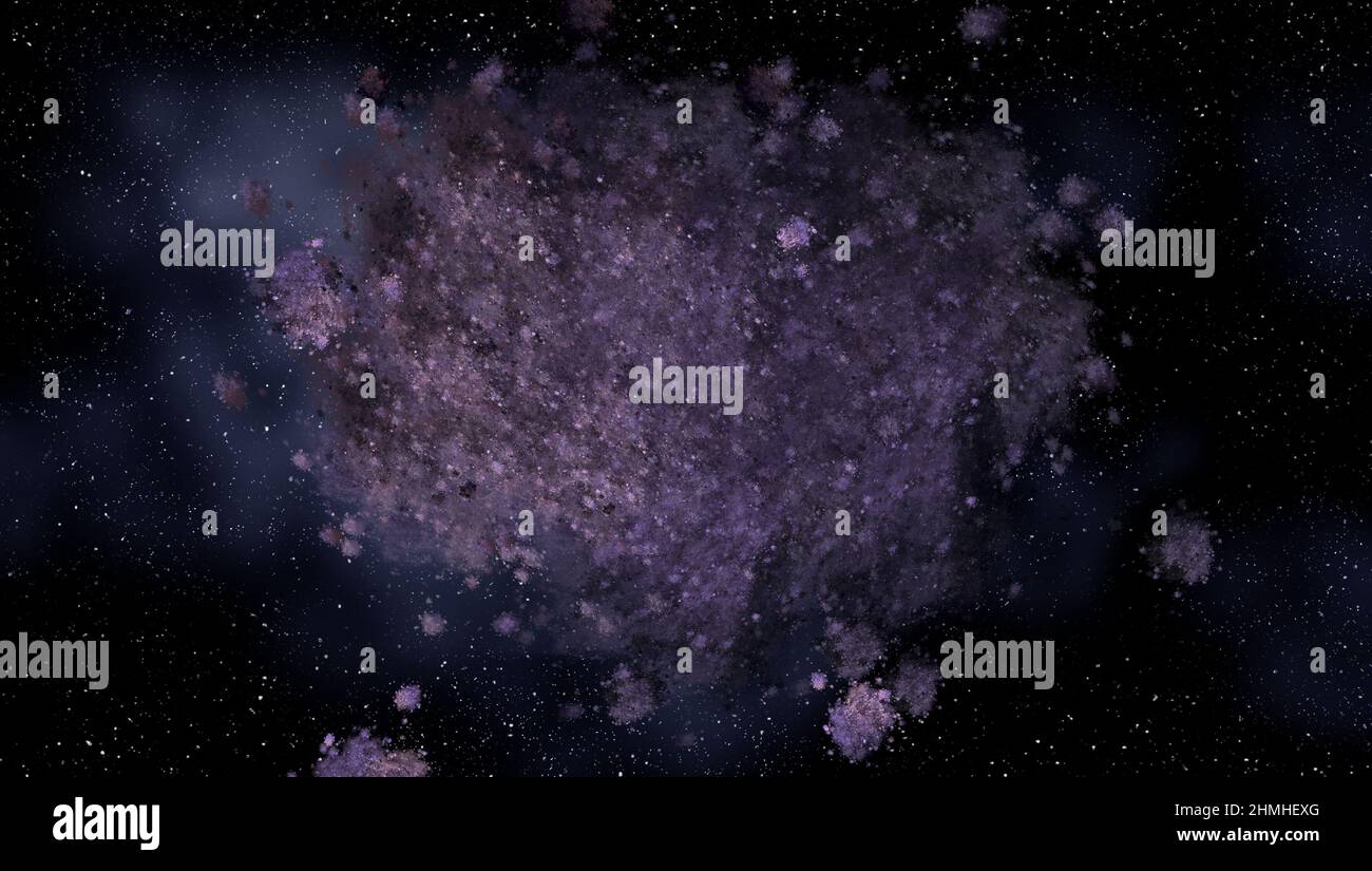 stelle luminose e nebulosa nello spazio esterno come sfondo Foto Stock