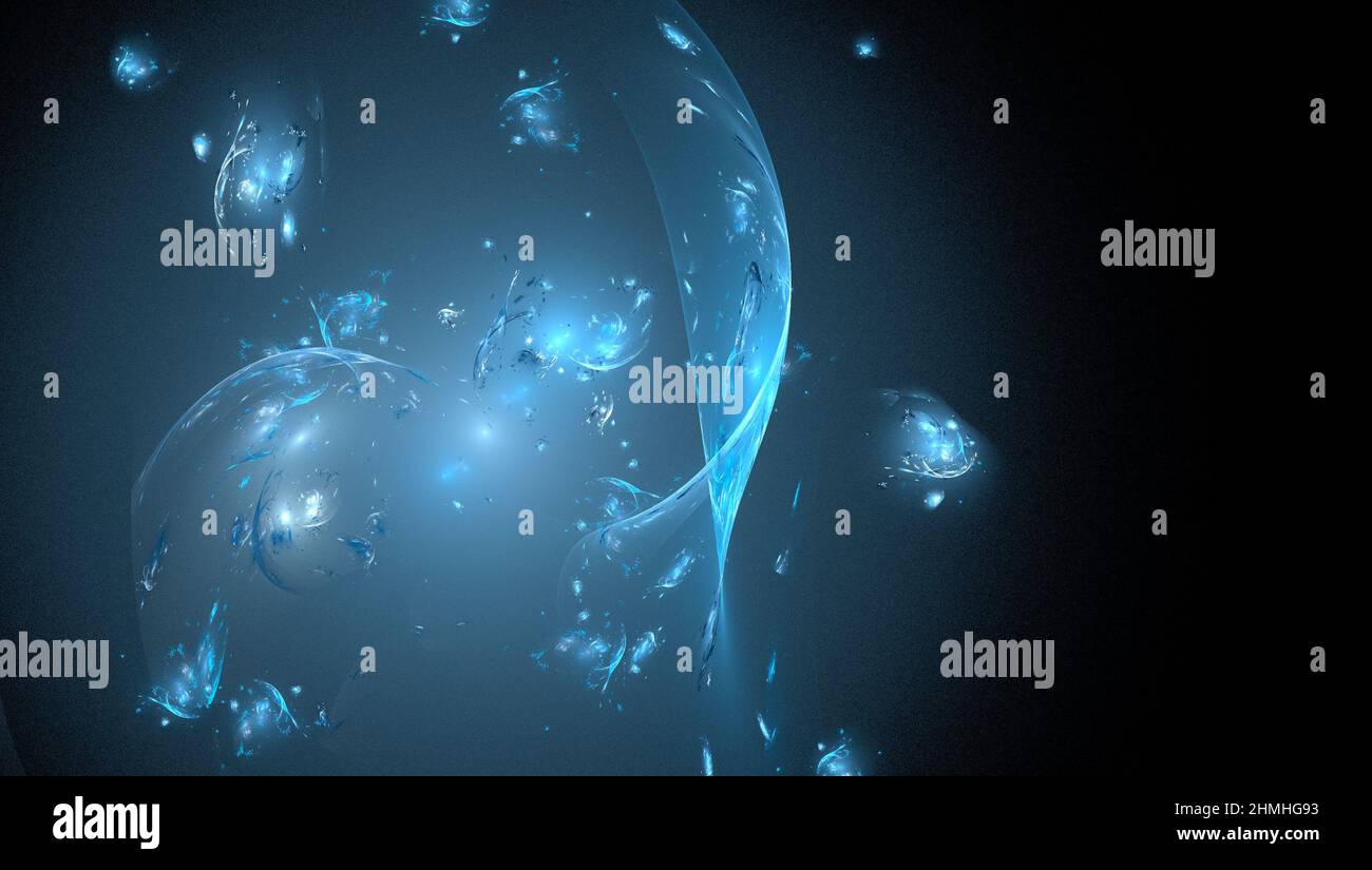 stelle luminose e nebulosa nello spazio esterno come sfondo Foto Stock